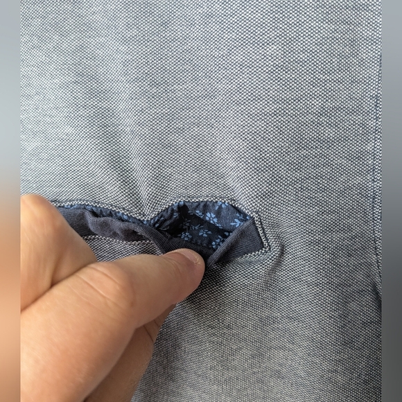 CELIO Polo Men Shirt Size Large (Run Smaller) Navy Blue And White Colors - Picture 4 of 8